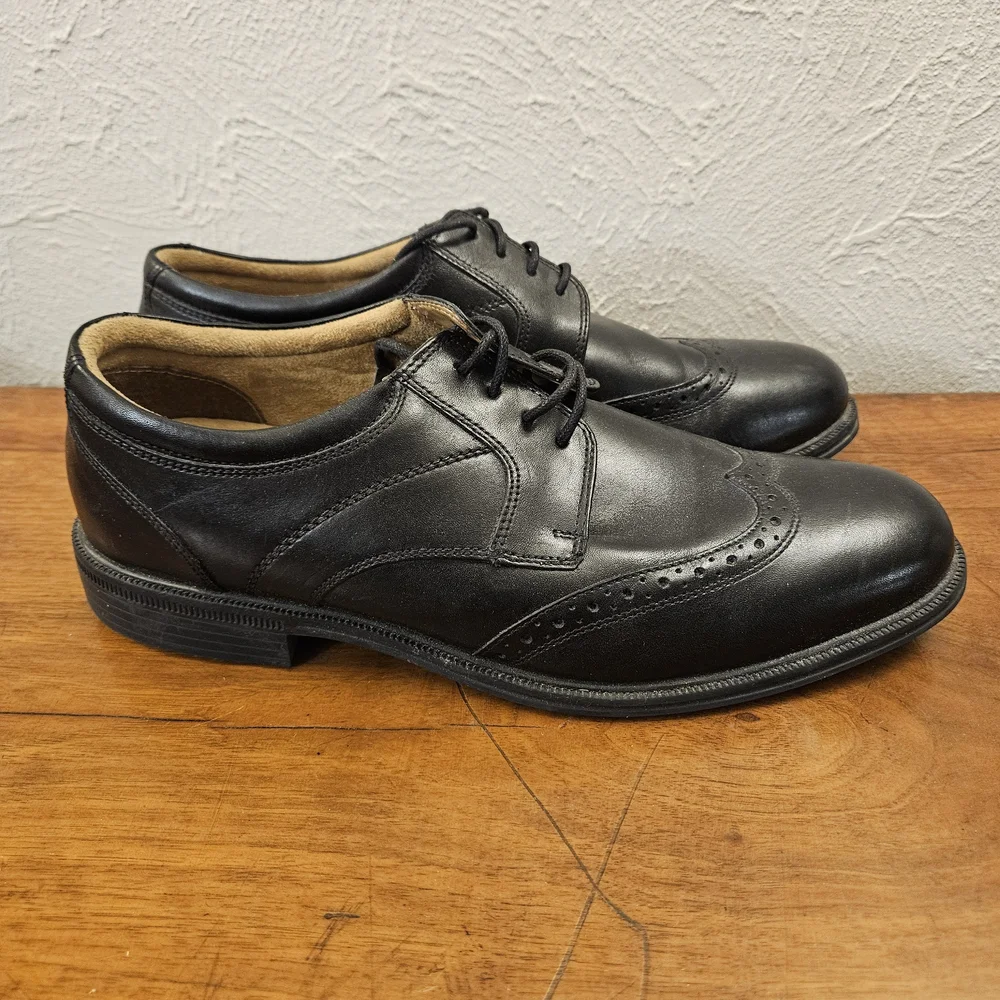 Florsheim‎ Portfolio Wing Ox Leather Wing Tip 11702-001 Black Size 11.5 D